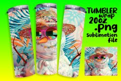 Holiday Snowman Sublimation Tumbler Wrap 20oz Summer Joy Product Image 1