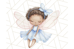 Pastel Blue Fairy Garden Clipart, Enchanted Cottagecore Png Product Image 3