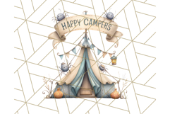 Midnight Monster Camp Out Clipart PNG, Halloween Png Product Image 3