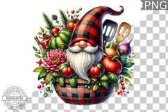 Christmas kitchen Gnome Sublimation - Clipart PNG Design Product Image 1