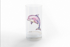 Cute Pink Dolphin Happy Marine Mammal Ocean PNG Summer Product Image 3