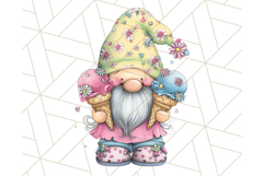 Ice Cream Gnome Clipart PNG Summer Dessert Art, Summer Gnome Product Image 3