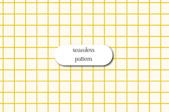 Yellow Hand Drawn Grid Seamless Pattern Design Product Image 1