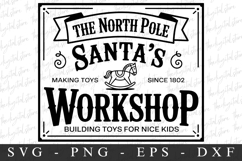 The north Pole sant&#039;s Svg | Christmas svg Product Image 1