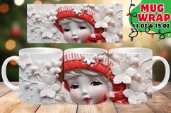 Snowy Bliss Christmas Mug Sublimation, 11oz &amp; 15oz Product Image 1