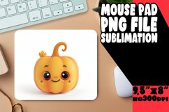 Spooky Pumpkin Animal Mouse Pad PNG Product Image 1