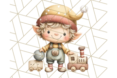 Storybook Santa &amp; Friends PNG Clipart, Christmas Png Clipart Product Image 3