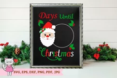 Santa claus Days Until Christmas svg, Countdown , Home Decor Product Image 3