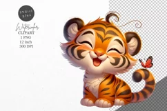 Tiger clipart, Nursery clipart, Kids clipart Product Image 1