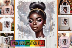 Cozy TSHIRT Designs Ideas PNG, Afro Girl Product Image 1