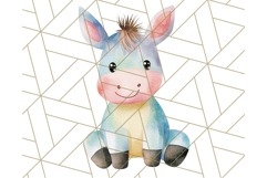 Watercolor Farm Animals PNG Clipart, Baby Nursery Decor Png Product Image 3