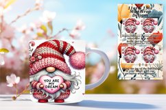 Whimsical 15oz Mug Wrap Png Template , Gnomes Product Image 1