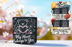 Radiant 11oz Mug Wrap Png Artwork , Valentines Day Product Image 1