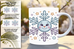 Sophisticated 15oz Mug Wrap Png , Cute Christmas Product Image 1