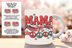 Lovely 15oz Mug Wrap Png Template , Mama Product Image 1