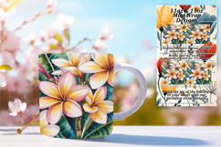 Cute 15oz Mug Wrap Png Artwork , Flowers Product Image 1