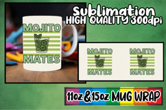 Blissful days 11oz 15oz mug wrap, Retro Food Product Image 1