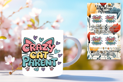 Unique 11oz Mug Wrap Png Template , Cat Quote Product Image 1