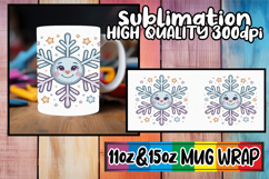 Vibrant joy 11oz 15oz sublimation wrap, Cute Christmas Product Image 1