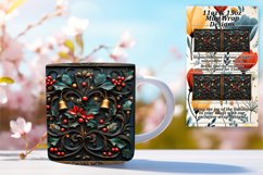 Sophisticated 15oz Mug Wrap Png Design , Christmas Product Image 1