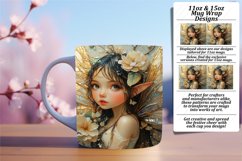 Quirky 11oz Mug Wrap Png Artwork , Fairy Product Image 1