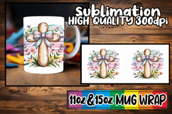 Tranquil vibes 11oz 15oz mug wrap, Cross and Bow Product Image 1