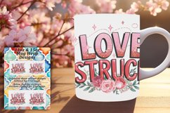 Cute 15oz Mug Wrap Png Artwork , Valentines Product Image 1