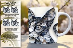 Cozy Cat Creations: Sublimation 11oz/15oz Cat Mug - 3D Desig Product Image 1