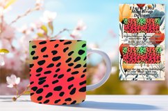 Chic Leopard Print Art Mug Wrap - Gradient 11oz 15oz Product Image 1
