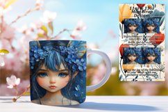 Lovely 15oz Mug Wrap Png Artwork , Fairy Product Image 1