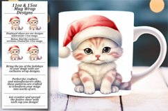 Cozy Christmas Cat Mug Wrap Product Image 1
