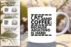 Hilarious Cat Quotes: Mug Wrap Sublimation Product Image 2