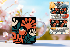 GRACEFUL 11oz PNG Mug Wrap Design , Flowers Product Image 1