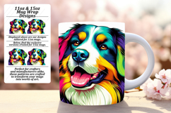 Sleek 11oz Png Mug Wrap Artwork , Dog Product Image 1