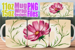 Joyful reflections 11oz 15oz sublimation wrap, Flowers Product Image 1