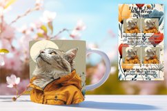 Joyful Kitty Lover Sublimation Mug Wrap - 11oz/15oz Product Image 1