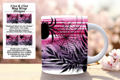 Elegant 15oz Mug Wrap Png Template , Halloween Product Image 1