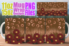 Loving memories sublimation mug wrap, Leopard Prints Product Image 1