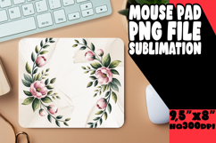 ENCHANTED MOUSE PAD SUBLIMATION STYLE, Flowers Product Image 1