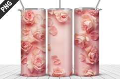 Rose Flowers Tumbler Wrap | Sublimation Design | Tumble PNG Product Image 1