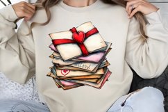 Retro Valentine Clipart PNG Product Image 1