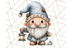 Watercolor Winter Gnome Clipart, Cute Gnome Christmas PNG Product Image 3