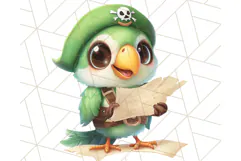 Cartoon Pirate Kids and Animals PNG Clipart for Fun Designs Product Image 3
