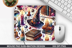 Books Mouse Pad, Halloween Mouse Pad PNG Design Product Image 1