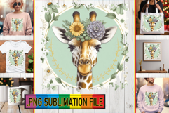 Cozy TSHIRT Art Ideas PNG, Giraffe Product Image 1