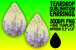 Chic Teardrop Earrings Design Template , Leopard Print Product Image 1