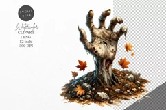 Halloween clipart, Zombie hand clipart, Autumn clipart Product Image 1