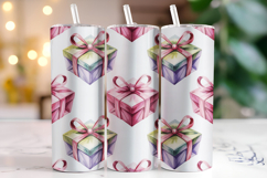 Gift Boxes Tumbler Wrap | Sublimation | Tumblers Product Image 1
