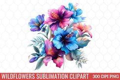 Wildflowers Sublimation Clipart Product Image 1