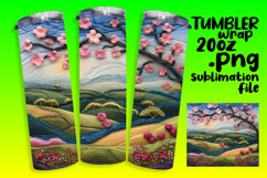 Summer Serenity 3D Tumbler Wrap Design Product Image 1